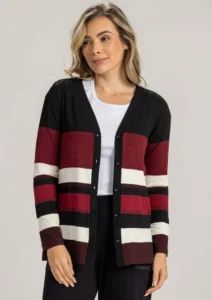 Cardigan Feminino Listrado: Como Usar a Peça Versátil para Qualquer Estação