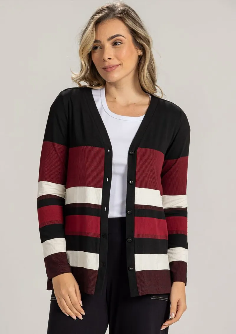 Cardigan Feminino Listrado: Como Usar a Peça Versátil para Qualquer Estação